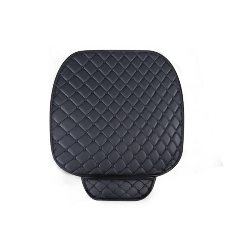 ZUKPHBWYWK Autositzbezüge Autositzbezüge-Set, PU-Leder, Autositzschutz, Innenraum, Autositze, Kissen, Matten, Stuhl, Teppichpolster. Sitzbezug(Schwarz,1xFront Seat Covers) von ZUKPHBWYWK