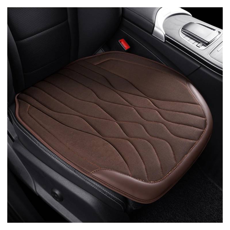 ZUKPHBWYWK Autositzbezüge Autositzbezug, Auto-Sitzkissen, Auto-Innenausstattung, Auto-Vordersitzbezüge, Autobezüge. Sitzbezug(Braun,1xFront Seat Covers) von ZUKPHBWYWK