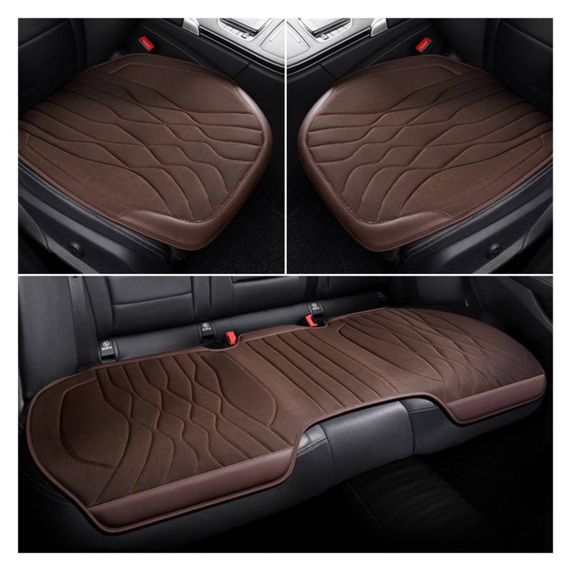 ZUKPHBWYWK Autositzbezüge Autositzbezug, Auto-Sitzkissen, Auto-Innenausstattung, Auto-Vordersitzbezüge, Autobezüge. Sitzbezug(Braun,Set of seat Covers) von ZUKPHBWYWK