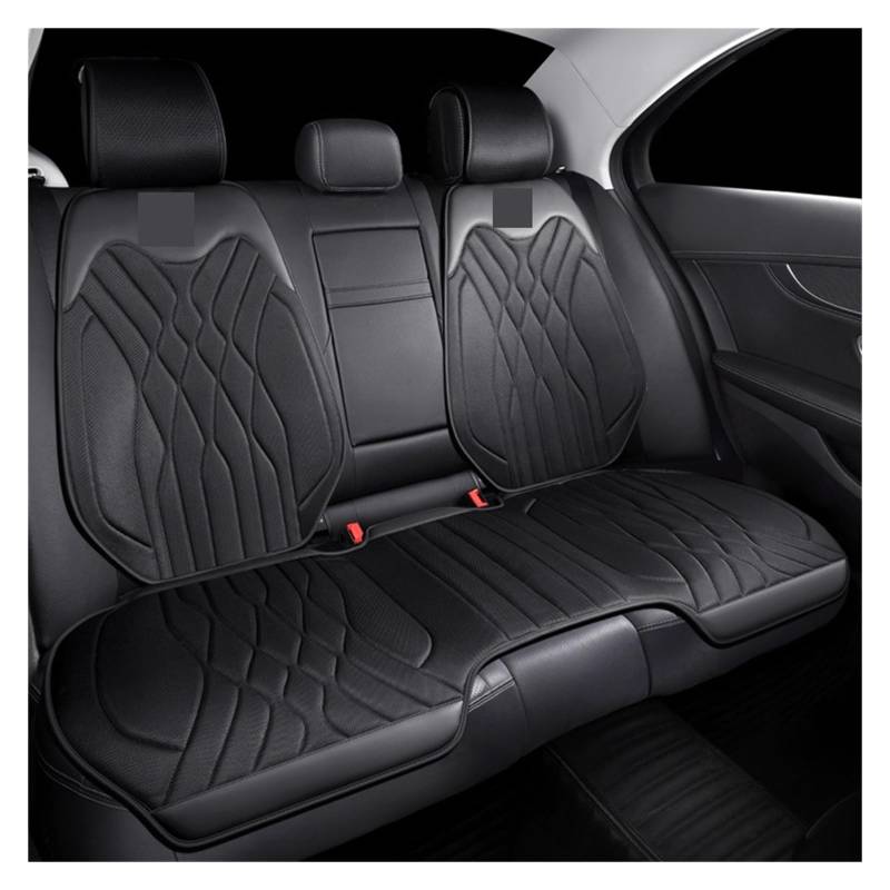 ZUKPHBWYWK Autositzbezüge Autositzbezug, Auto-Sitzkissen, Auto-Innenausstattung, Auto-Vordersitzbezüge, Autobezüge. Sitzbezug(Schwarz,1xRear Seat Covers) von ZUKPHBWYWK