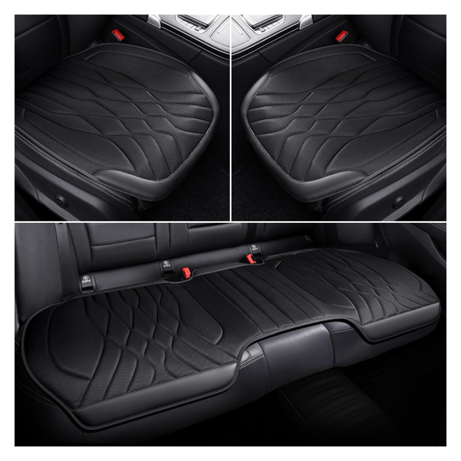 ZUKPHBWYWK Autositzbezüge Autositzbezug, Auto-Sitzkissen, Auto-Innenausstattung, Auto-Vordersitzbezüge, Autobezüge. Sitzbezug(Schwarz,Set of seat Covers) von ZUKPHBWYWK