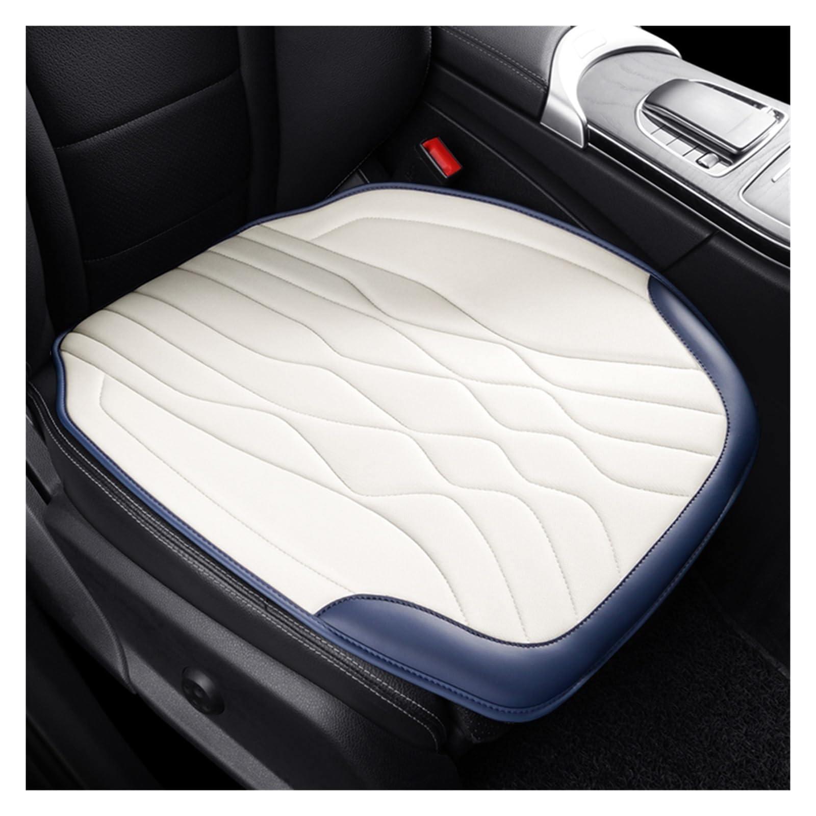 ZUKPHBWYWK Autositzbezüge Autositzbezug, Auto-Sitzkissen, Auto-Innenausstattung, Auto-Vordersitzbezüge, Autobezüge. Sitzbezug(White Biue,1xFront Seat Covers) von ZUKPHBWYWK