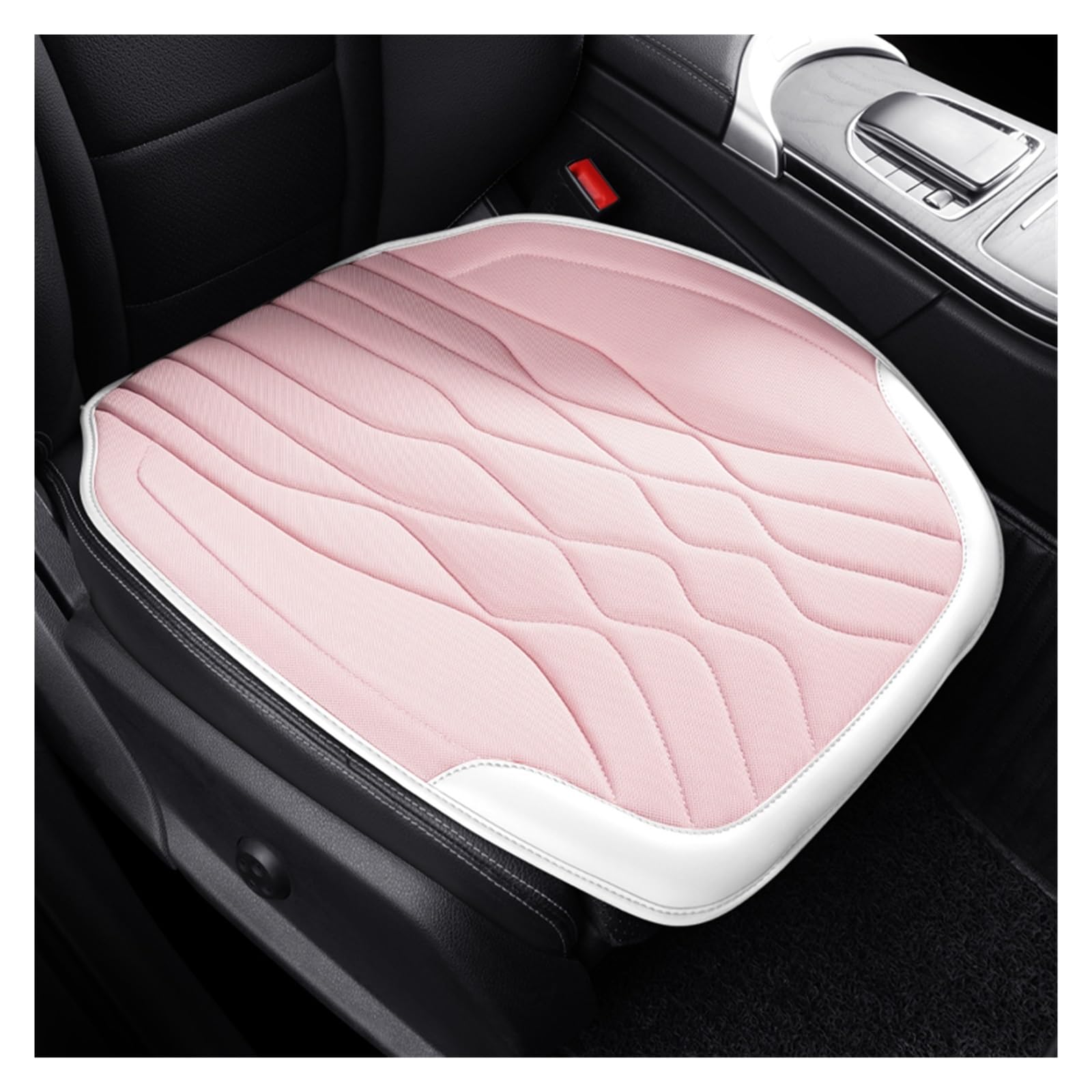 ZUKPHBWYWK Autositzbezüge Autositzbezug, Auto-Sitzkissen, Auto-Innenausstattung, Auto-Vordersitzbezüge, Autobezüge. Sitzbezug(White pink,1xFront Seat Covers) von ZUKPHBWYWK