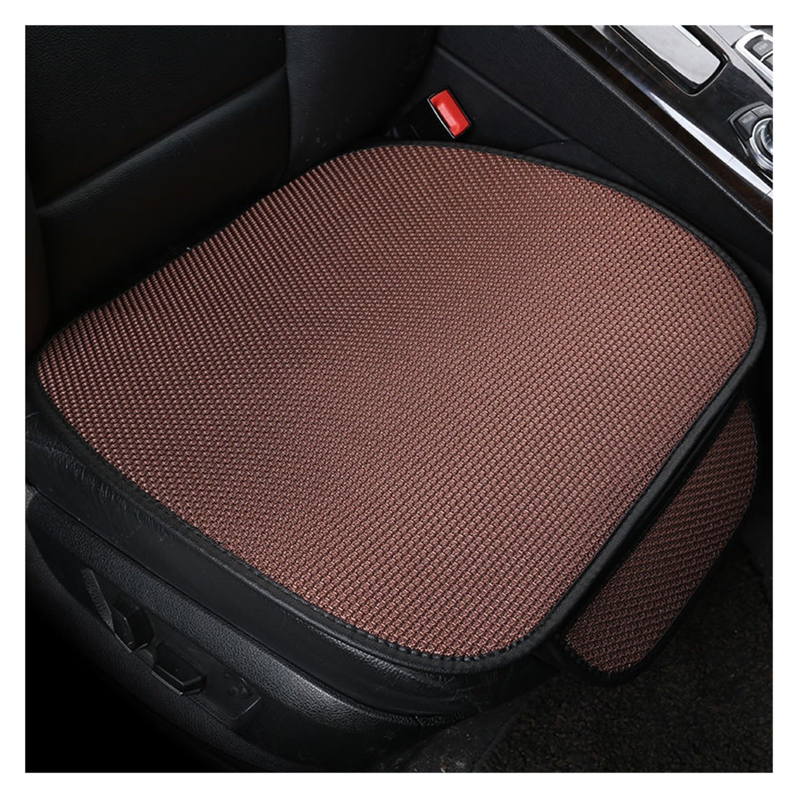 ZUKPHBWYWK Autositzbezüge Autositzbezug, atmungsaktiv, Eisseide, Vier Jahreszeiten, Autositzkissen-Schutzpolster, Vorderpolster. Sitzbezug(Braun,1xFront Seat Covers) von ZUKPHBWYWK