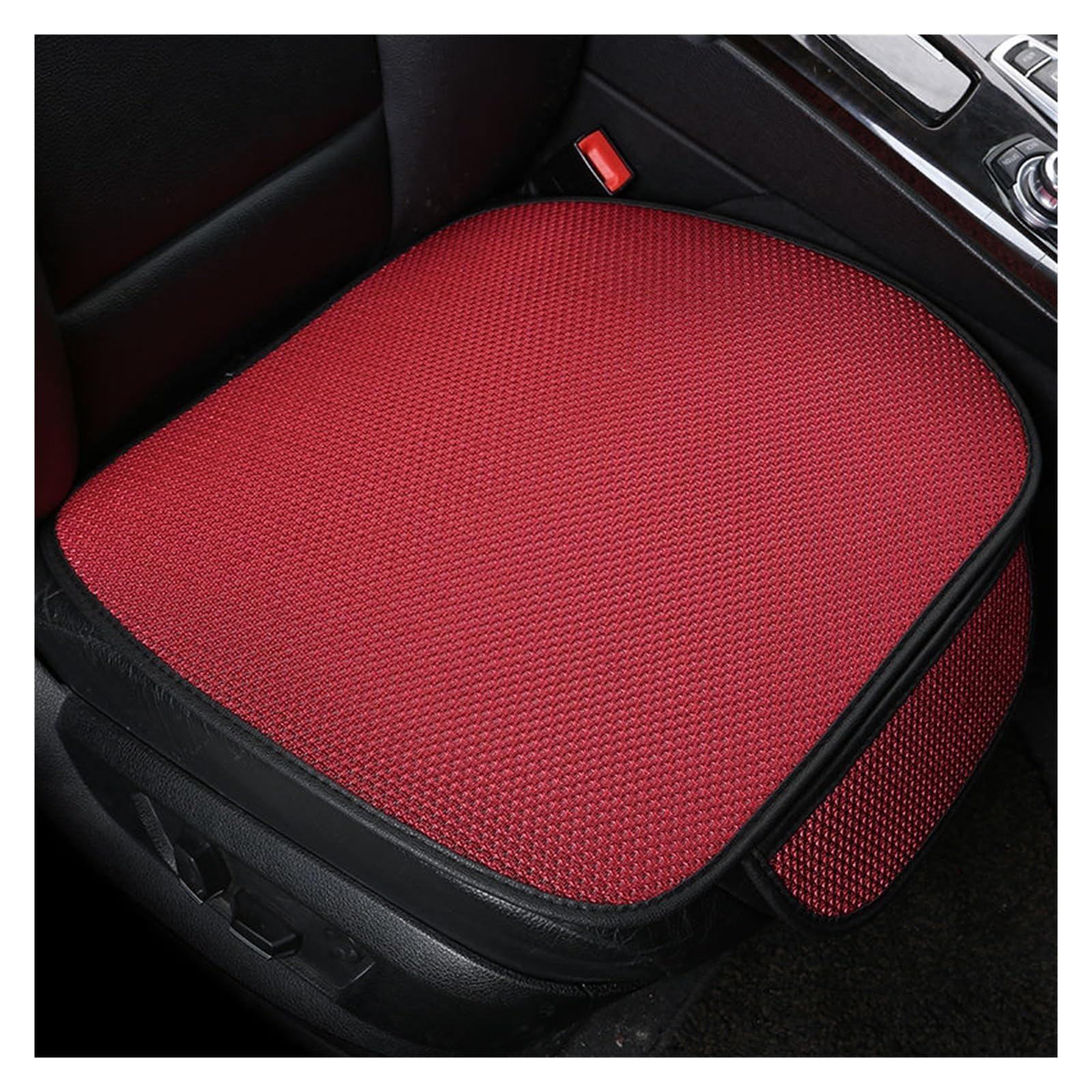 ZUKPHBWYWK Autositzbezüge Autositzbezug, atmungsaktiv, Eisseide, Vier Jahreszeiten, Autositzkissen-Schutzpolster, Vorderpolster. Sitzbezug(rot,1xFront Seat Covers) von ZUKPHBWYWK