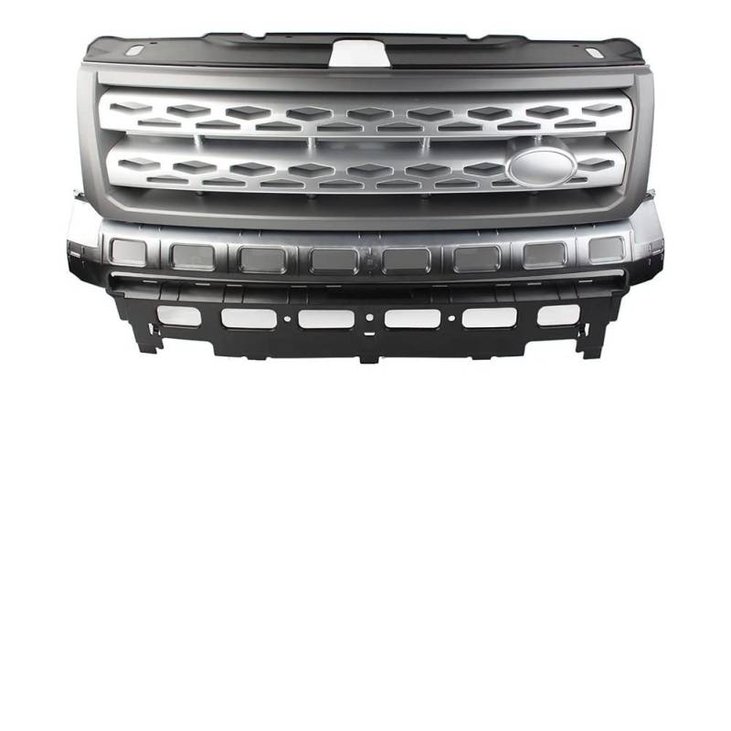 ZUKPHBWYWK Autositzbezüge Autozubehör Teile ABS Kühlergrill Stoßstange Mesh Grill Für L&and Rover Für Freelander 2 Für LR2 2010-2016 Sitzbezug(Gray Gray Silver) von ZUKPHBWYWK