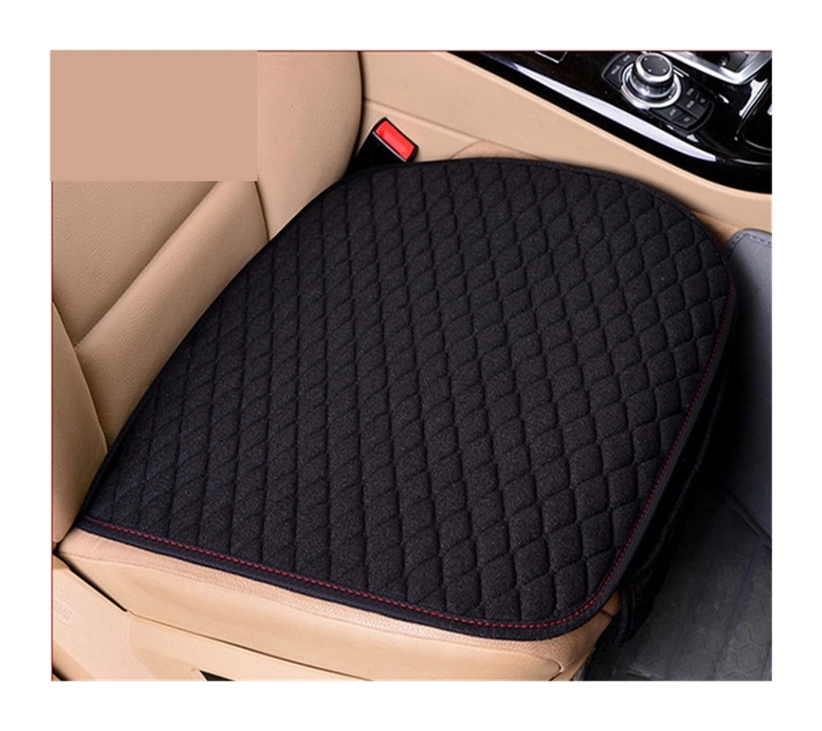 ZUKPHBWYWK Autositzbezüge Flachs-Autositzbezüge vorne/hinten/komplettes Set, Autositzkissen, Leinenstoff, Sitzpolsterschutz. Sitzbezug(1xFront Seat Covers) von ZUKPHBWYWK