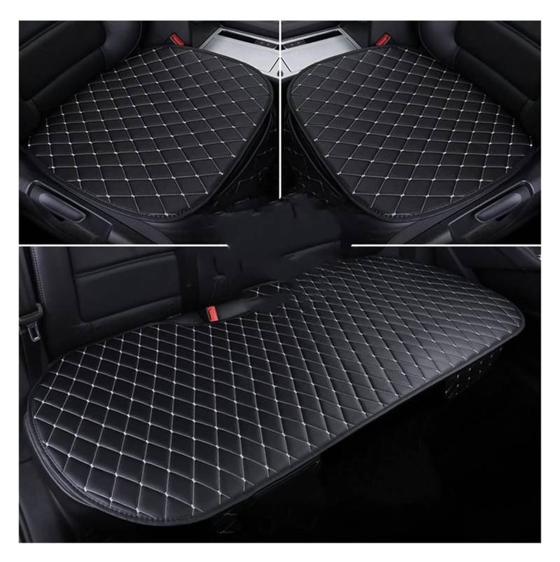 ZUKPHBWYWK Autositzbezüge Für A1 A4 B8 B9 A5 A6 C6 C7 C8 A7 A8L Autositzbezüge Kissen Innenkissen Sitzschutz Sitzbezug(3 pcs,Black White) von ZUKPHBWYWK