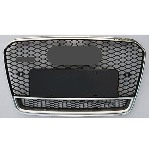 ZUKPHBWYWK Autositzbezüge Für A5 Für S5 Für Sline 2013-2015 Autozubehör Style Racing Grills Frontstoßstange Mesh Motorschutz Sitzbezug(Chrome Frame) von ZUKPHBWYWK