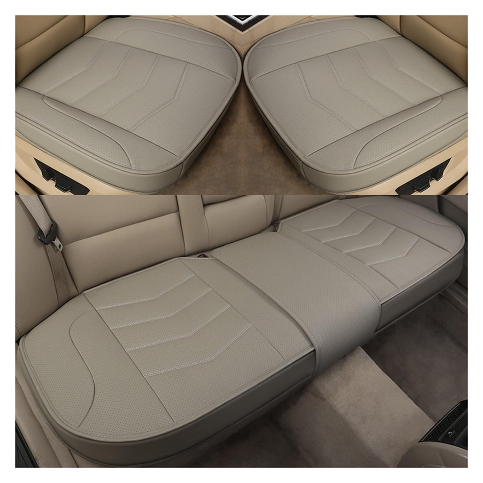 ZUKPHBWYWK Autositzbezüge Für Mercedes B&ENZ ABCESRG CL CLA CLK CLS ML GL GLA GLC GLE GLS X Leder Autositzbezug Pad. Sitzbezug(Grey,Set of seat Covers) von ZUKPHBWYWK