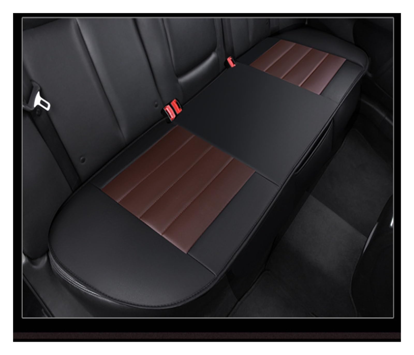 ZUKPHBWYWK Autositzbezüge Für Mercedes B&ENZ ABCESRG CL CLA CLK CLS ML GLE GLS X-Klasse Autositzbezugpolster. Sitzbezug(Black Brown,1xRear Seat Covers) von ZUKPHBWYWK