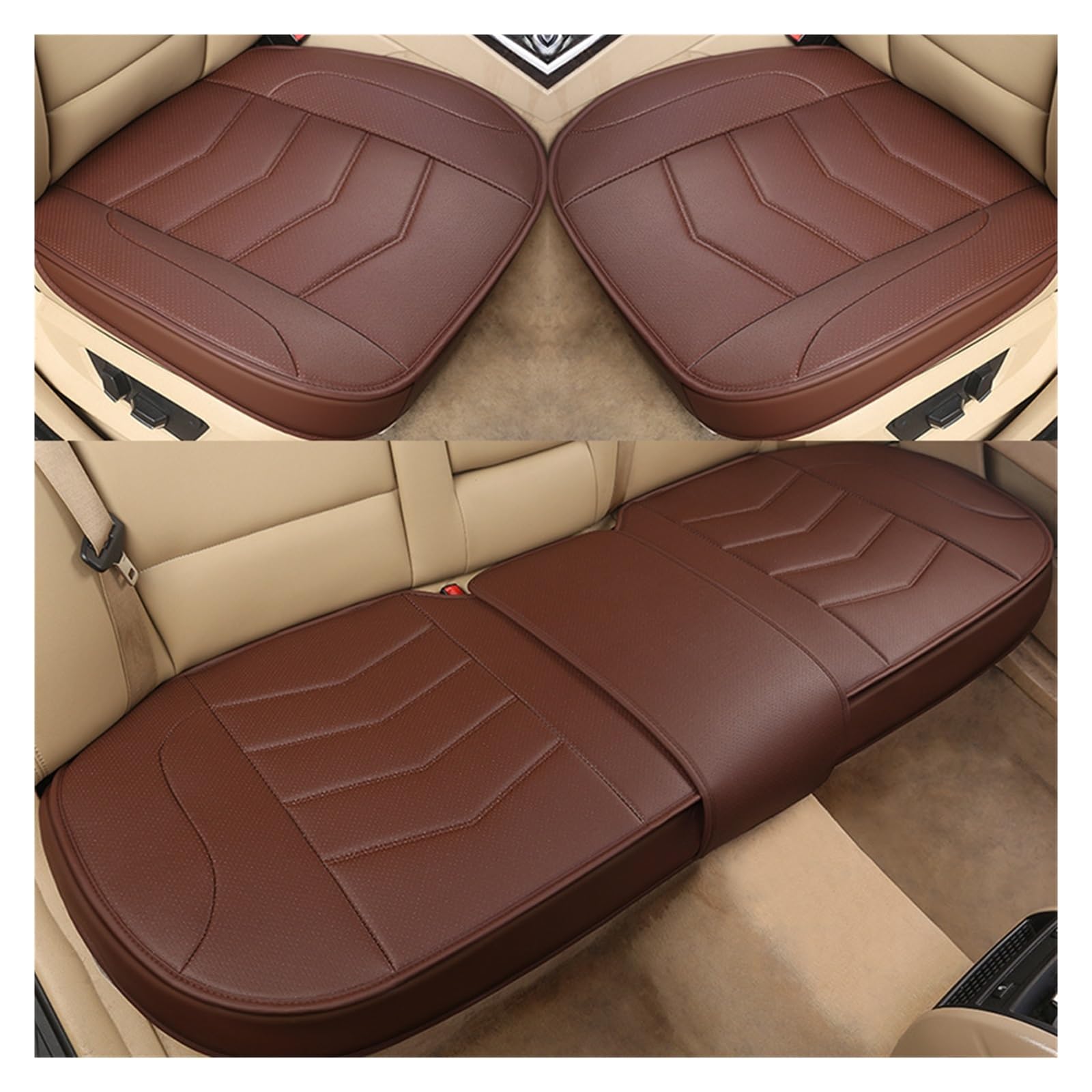 ZUKPHBWYWK Autositzbezüge Für Mercedes B&ENZ ABCESRG CL CLA CLK CLS ML GLS X-Klasse Autositzbezugpolster. Sitzbezug(Braun,Set of seat Covers) von ZUKPHBWYWK