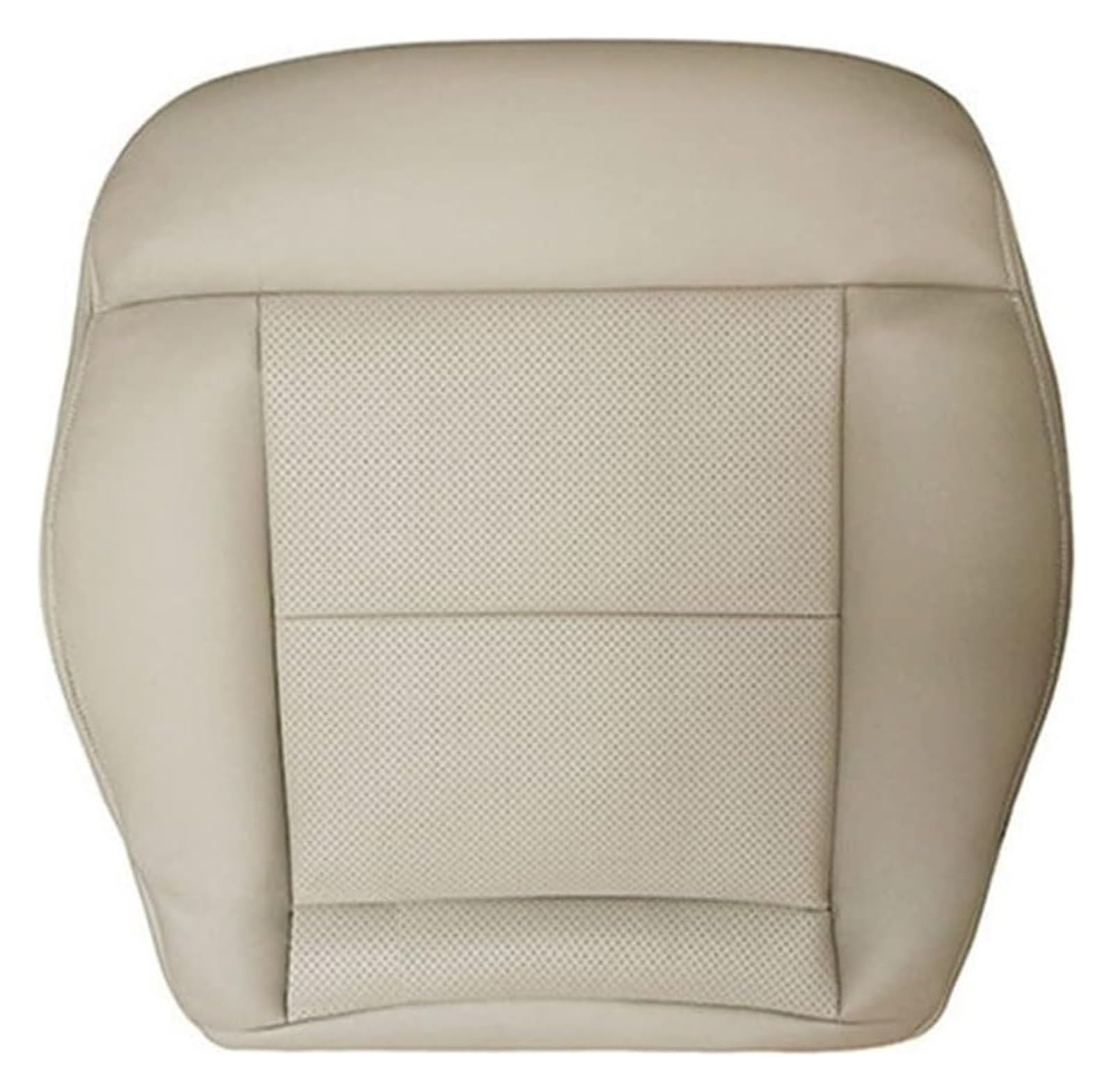 ZUKPHBWYWK Autositzbezüge Für Mercedes Für B&ENZ E350 E550 2010-2014 Auto Vorne Fahrerseite Leder Sitzkissen Untere Sitz Abdeckung Sitzbezug(Beige) von ZUKPHBWYWK