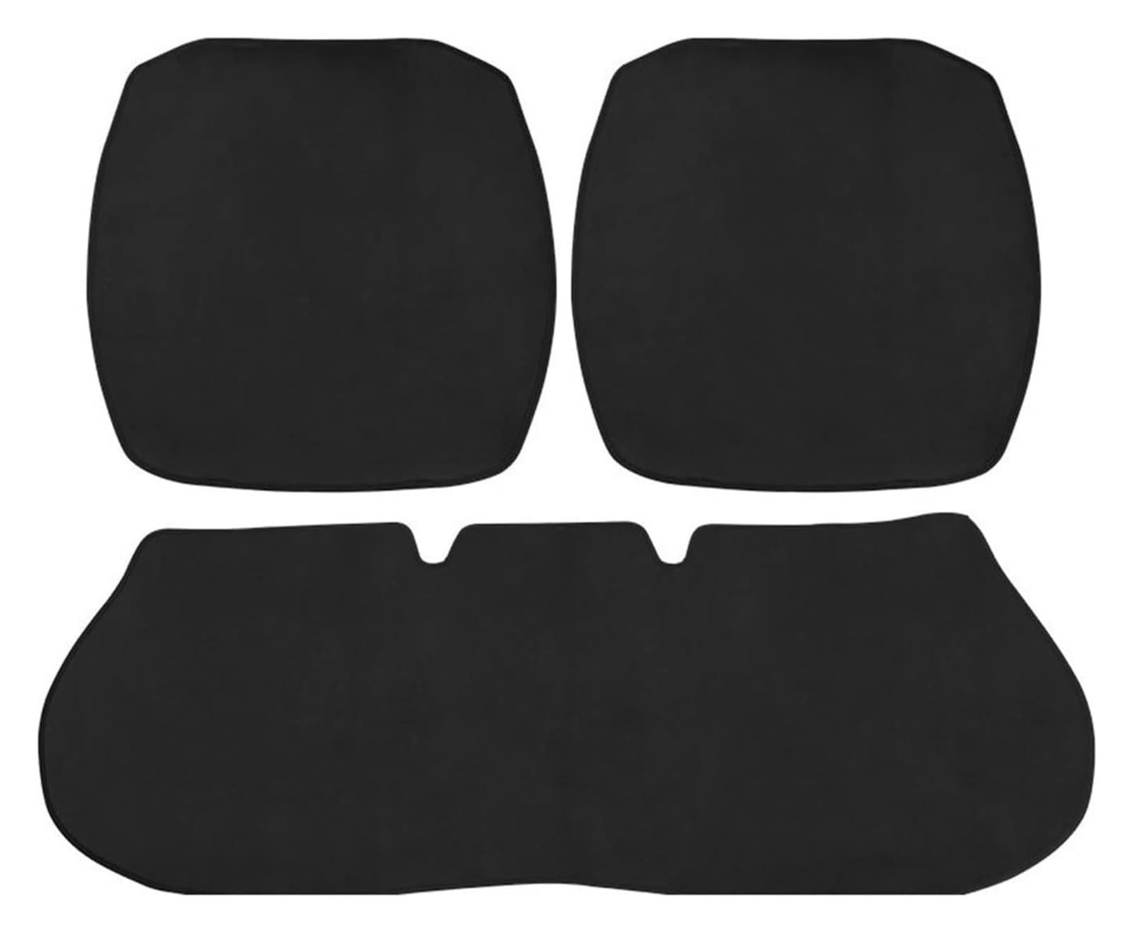 ZUKPHBWYWK Autositzbezüge Für Mercedes Für B&ENZ W202 W203 W204 W208 C260L E SUV Autositzbezüge Kissen Sitz Anti-Rutsch-Matte Innen Sitzbezug(Flannel 3 Pieces) von ZUKPHBWYWK