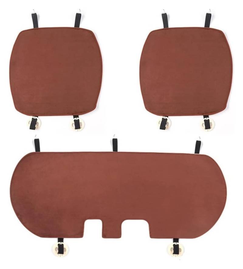 ZUKPHBWYWK Autositzbezüge Für Modell 3 Auto Sitzkissen Sitz Pad Matte Sitz Abdeckung Kissen Innen Dekorieren Sitzbezug(Braun,1 Set) von ZUKPHBWYWK