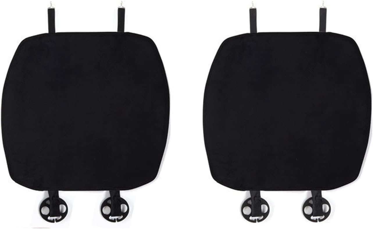 ZUKPHBWYWK Autositzbezüge Für Modell 3 Auto Sitzkissen Sitz Pad Matte Sitz Abdeckung Kissen Innen Dekorieren Sitzbezug(Schwarz,2PCS Front) von ZUKPHBWYWK