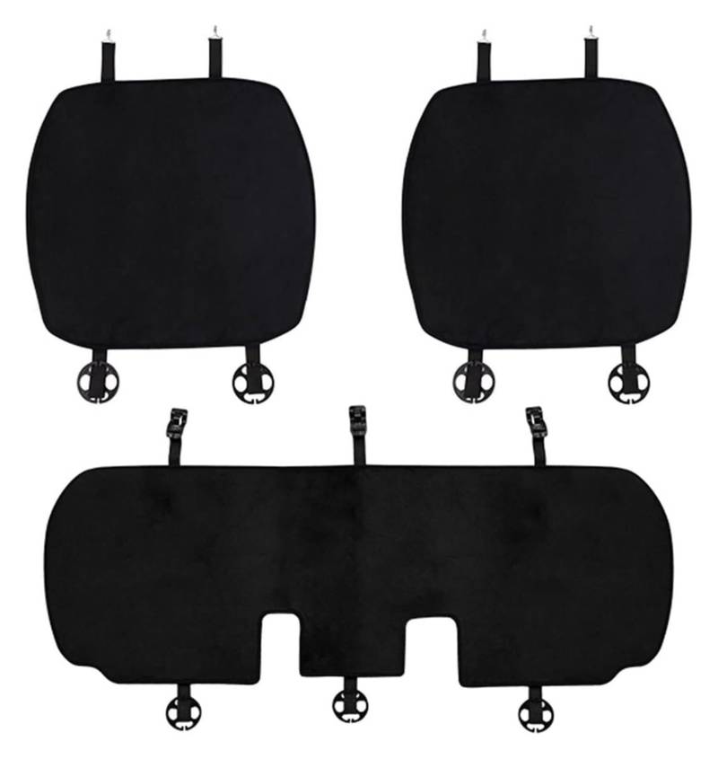 ZUKPHBWYWK Autositzbezüge Für Modell Y 2019 2020 2021 2022 2023 Auto Sitz Abdeckung Sitz Protektoren Kissen Nicht-Slip Sitzkissen Sitzbezug(Schwarz,3pcs) von ZUKPHBWYWK