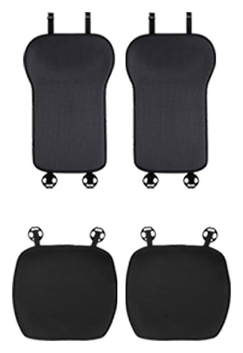 ZUKPHBWYWK Autositzbezüge Für T&oyota Für Avalon Für Prado Für Etios Für Hilux Für Yaris Für Raize Für Voxy Auto Sitzkissen Set Protector Mat Pad Sitzbezug(Two seat Black) von ZUKPHBWYWK