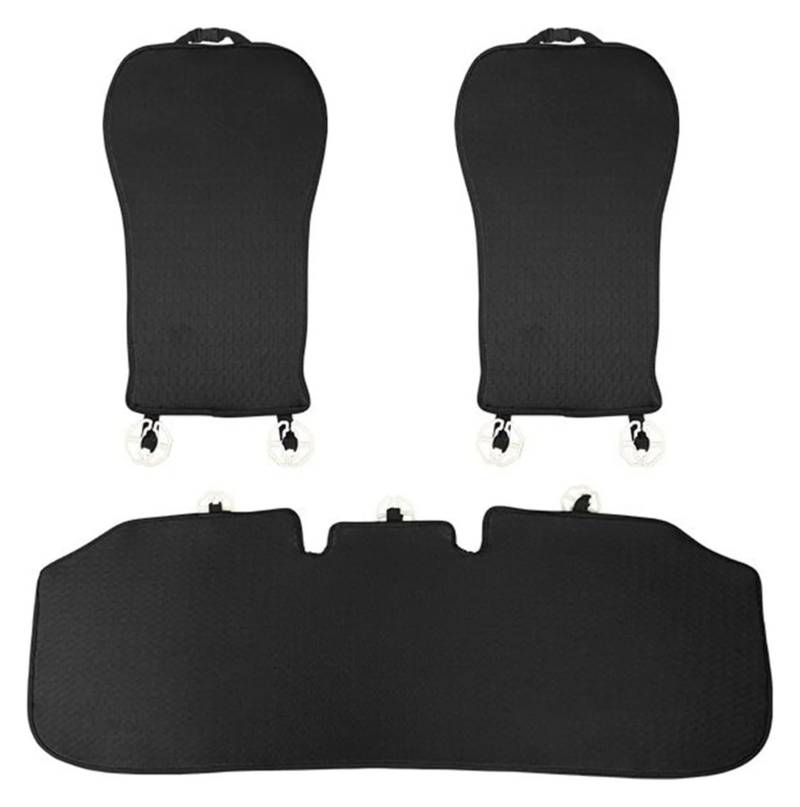 ZUKPHBWYWK Autositzbezüge Für X1 X3 X4 X5 X6 1 3 5 Serie G20 G30 F10 F20 Vorne Hinten Autositzbezug Kissen Autositzmatte Pad Sitzbezug(Schwarz,3pcs) von ZUKPHBWYWK