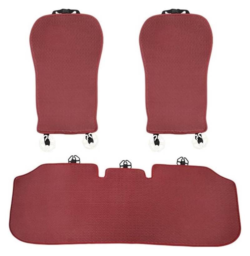 ZUKPHBWYWK Autositzbezüge Für X1 X3 X4 X5 X6 1 3 5 Serie G20 G30 F10 F20 Vorne Hinten Autositzbezug Kissen Autositzmatte Pad Sitzbezug(rot,3pcs) von ZUKPHBWYWK