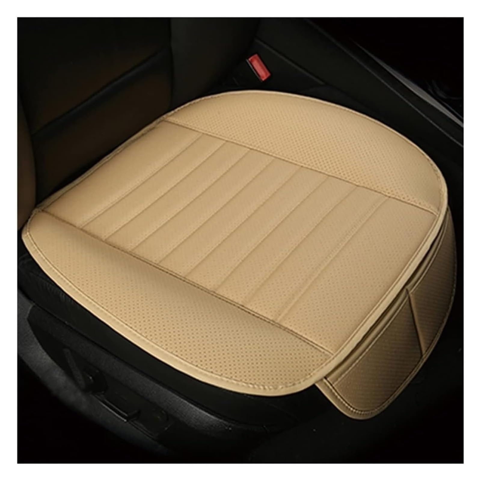 ZUKPHBWYWK Autositzbezüge Für X3 X1 X4 X5 X6 Z4 525 520 F30 F10 E46 E90 Leder Autositzbezug Pad Kissen Matte Anti-Rutsch Sitzbezug(1 PCS Beige) von ZUKPHBWYWK