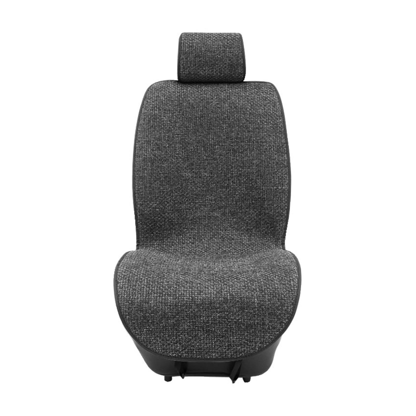 ZUKPHBWYWK Autositzbezüge Leinen-Autositzbezug mit Rückenbezug, sommerliches, schweißfestes Sitzkissen, atmungsaktives Stuhlpolster. Sitzbezug(Grey,1xHigh Back Seat Covers) von ZUKPHBWYWK