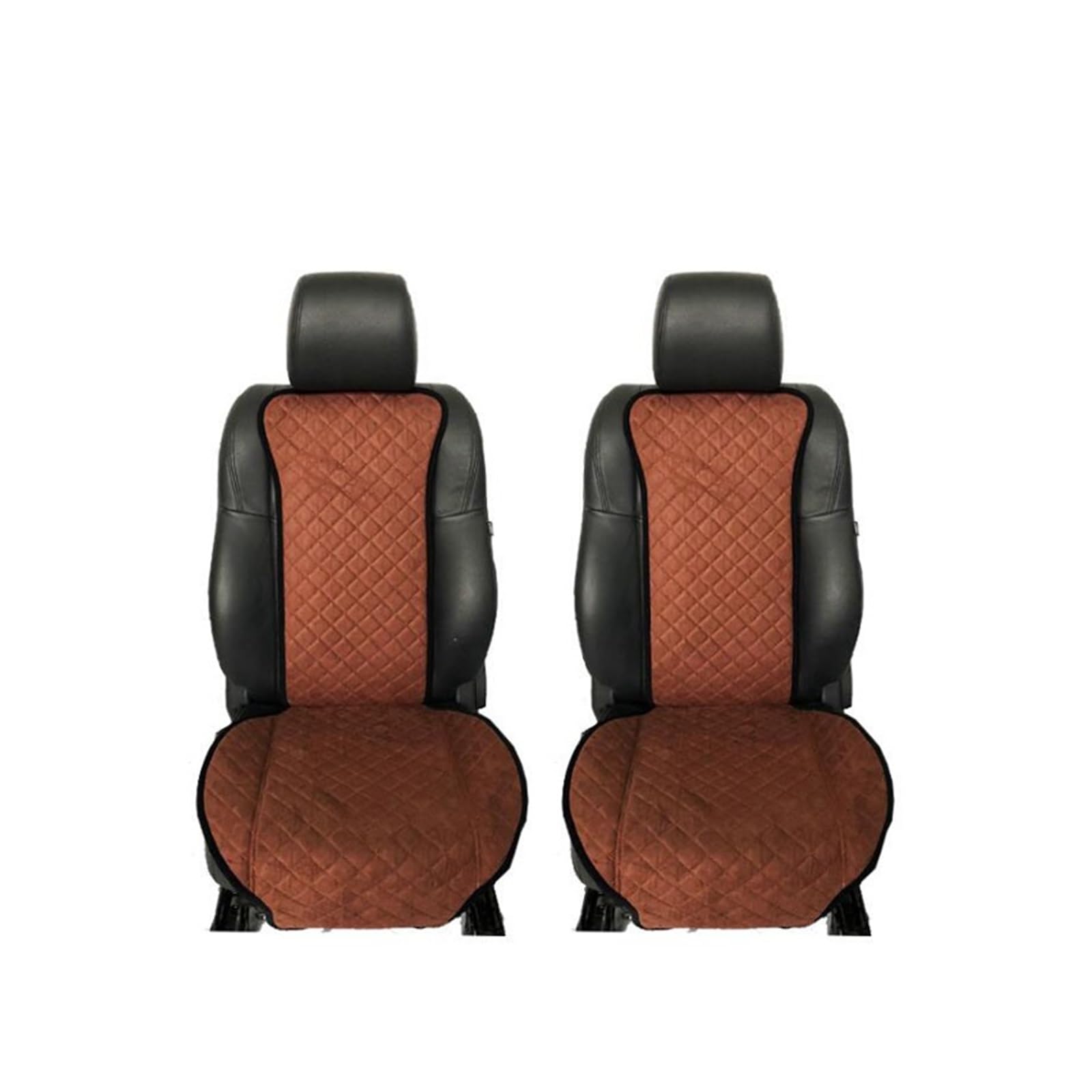 ZUKPHBWYWK Autositzbezüge Sitzbezug Universal Autozubehör Four Seasons Autositzbezug für Vorder- und Rücksitzbezüge. Sitzbezug(Braun,2xHigh Back Seat Covers) von ZUKPHBWYWK