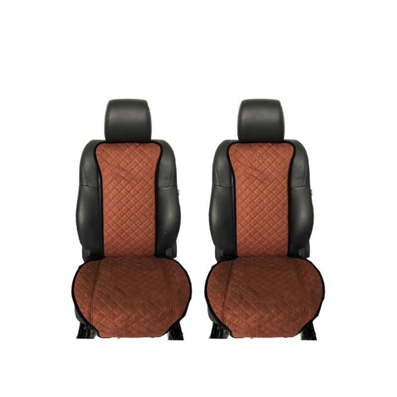 ZUKPHBWYWK Autositzbezüge Sitzbezug Universal Autozubehör Four Seasons Autositzbezug für Vorder- und Rücksitzbezüge. Sitzbezug(Braun,2xHigh Back Seat Covers) von ZUKPHBWYWK