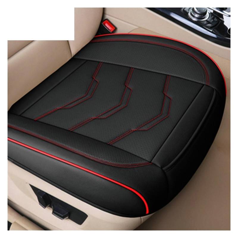 ZUKPHBWYWK Autositzbezüge Universal Auto Mobiles Auto-Autositzbezüge, PU-Leder-Sitzbezug, vollständig umschlossenes Sitzkissen. Sitzbezug(rot,1xFront Seat Covers) von ZUKPHBWYWK