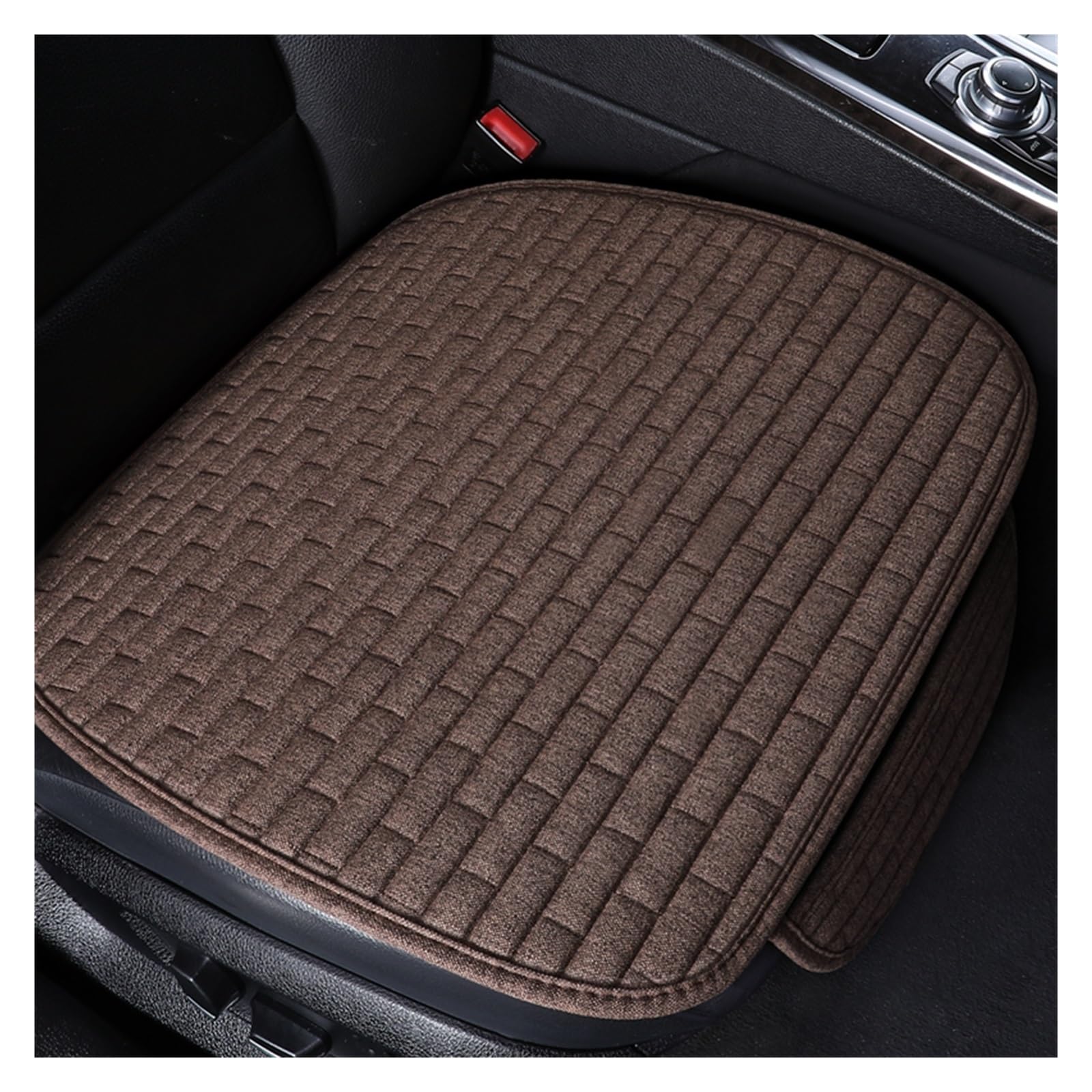 ZUKPHBWYWK Autositzbezüge Universal Auto Sitzbezug Auto Innen Zubehör Kissen Abdeckung Styling Auto Pad Sitzbezüge Auto Sitz Schutz Pad. Sitzbezug(Braun,1pc Front seat) von ZUKPHBWYWK