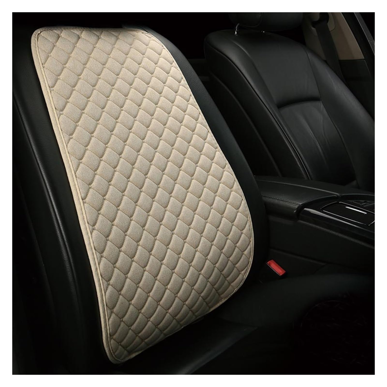 ZUKPHBWYWK Autositzbezüge Universal Flachs Auto Sitz Abdeckung Automobil Sitz Rückenlehne Kissen Pad Matte Für Auto Vorne Auto Styling Innen. Sitzbezug(Beige,1xrear backrest) von ZUKPHBWYWK