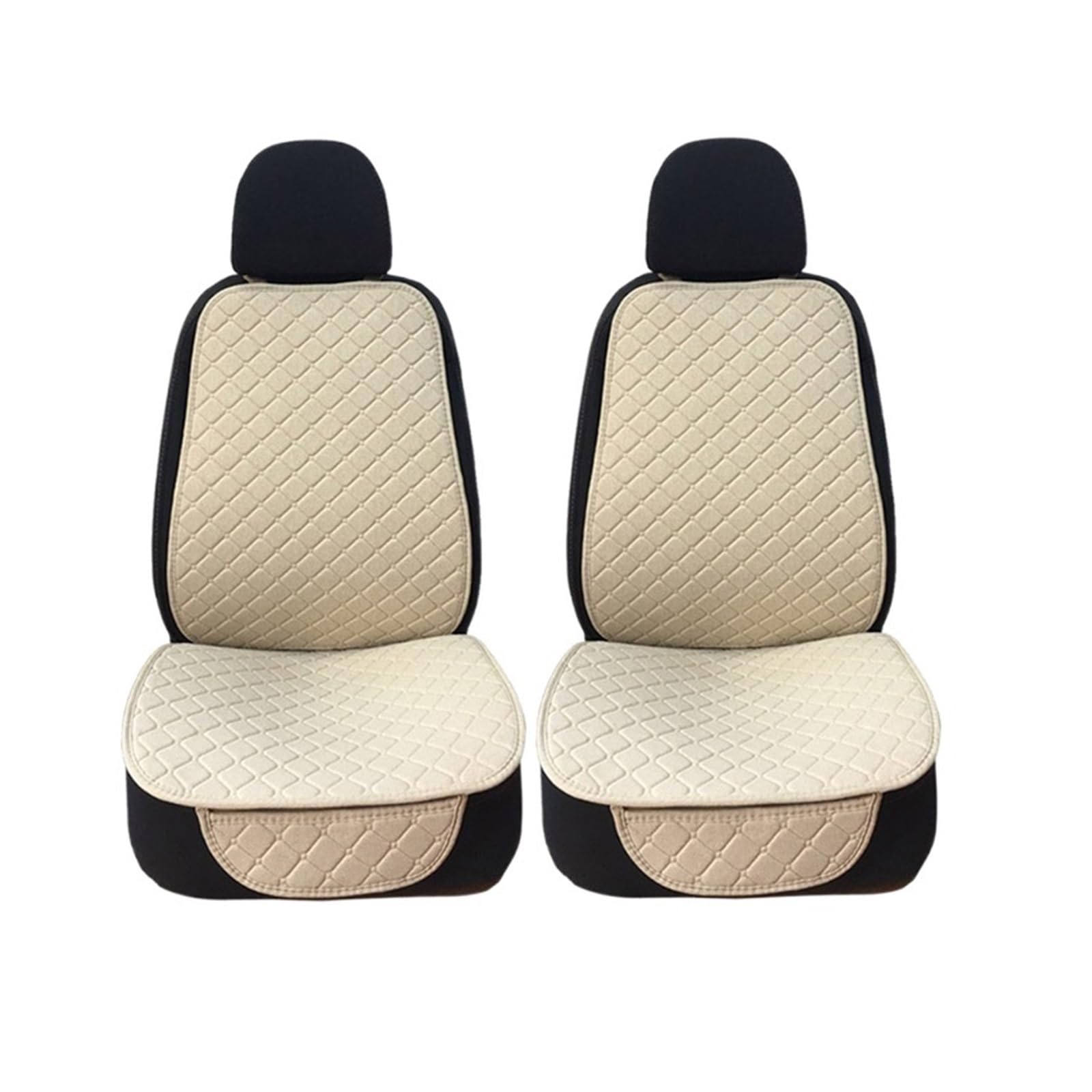 ZUKPHBWYWK Autositzbezüge Universal Flachs Autositzbezug Schutz Leinen Vorne Hinten Rückenkissen Schützen Pad Matte Rückenlehne. Sitzbezug(Beige) von ZUKPHBWYWK