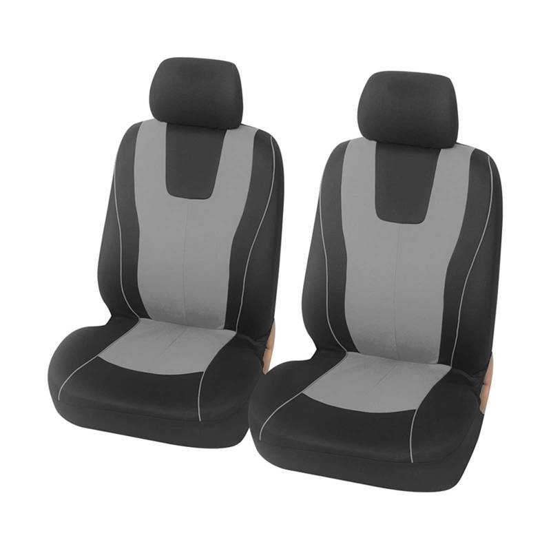 ZUKPHBWYWK Autositzbezüge Universeller Komplettset-Autositzbezug. Sitzbezug(Grey,2 x Front seat Covers) von ZUKPHBWYWK