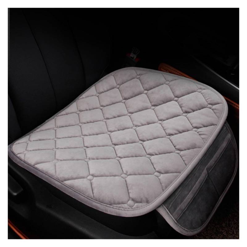 ZUKPHBWYWK Autositzbezüge Vorne/hinten/komplettes Set Flachs-Autositzbezüge, Autositzkissen, Leinenstoff, Sitzpolsterschutz, rutschfest. Sitzbezug(Grey,1pcs Front Seat Covers) von ZUKPHBWYWK