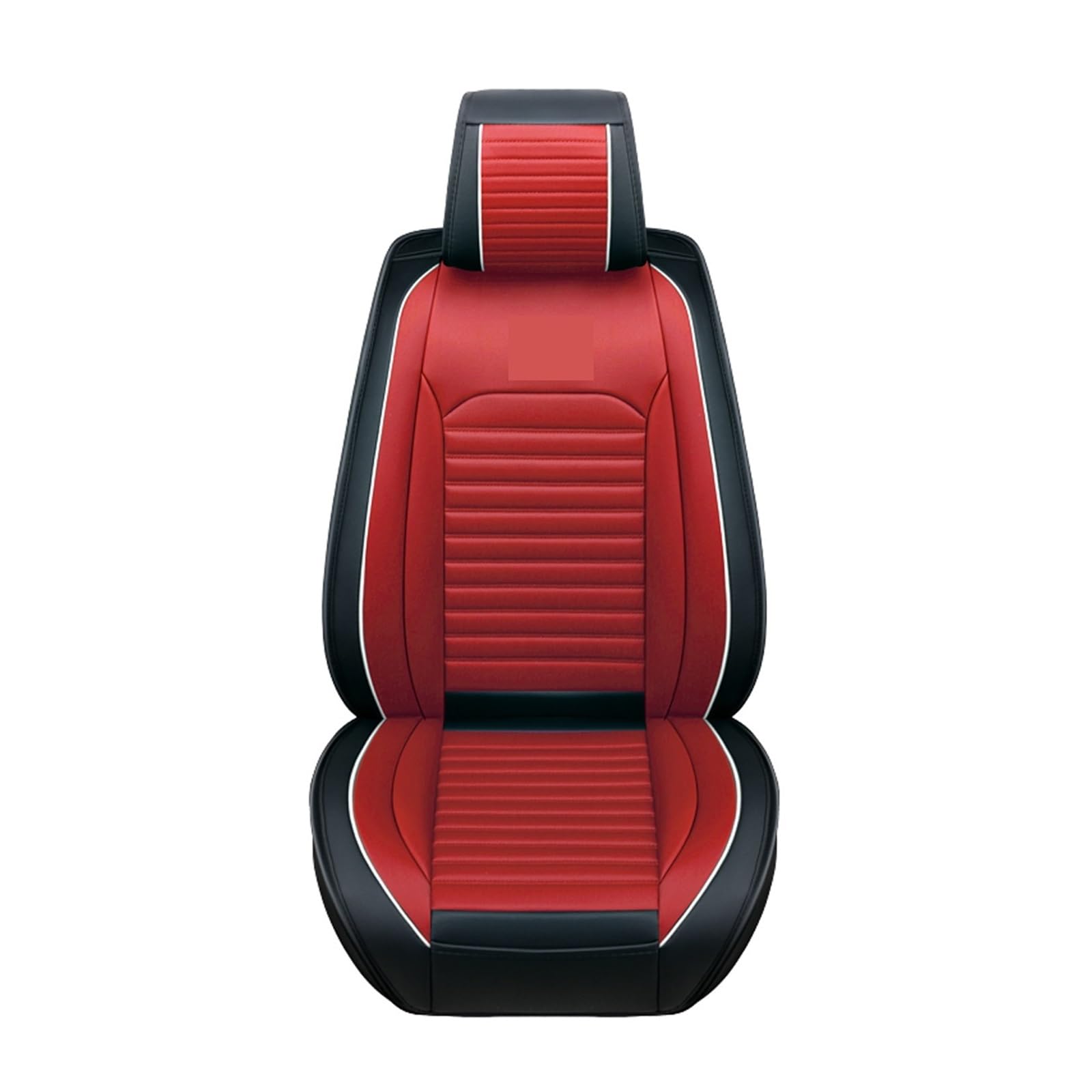 ZUKPHBWYWK Autositzbezüge Wasserdichter Autositzbezug, Universal-PU-Leder, Auto-Vorder- und Rücksitzkissenschutz, Matte. Sitzbezug(rot,1xHigh Back Seat Covers) von ZUKPHBWYWK