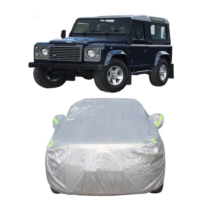 Autoplanen Autoabdeckung Abdeckplane für Land Rover Defender 90 110 Wasserdicht UV Atmungsaktiv Staubdicht Regen Outdoor Garagen Zubehör,(90) 1984-2016 von ZUMAHA