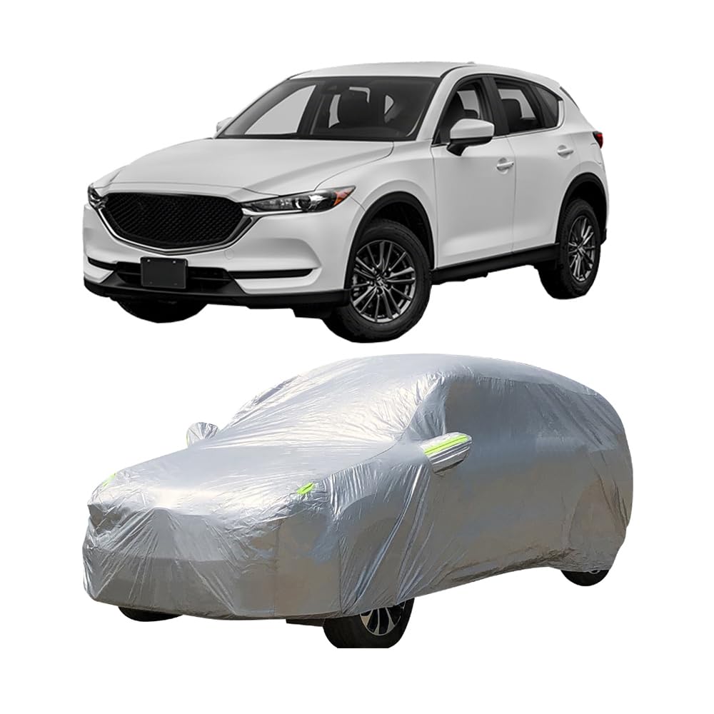 Autoplanen Autoabdeckung Abdeckplane für Mazda CX-5 CX5 Wasserdicht UV Atmungsaktiv Staubdicht Regen Outdoor Garagen Zubehör von ZUMAHA