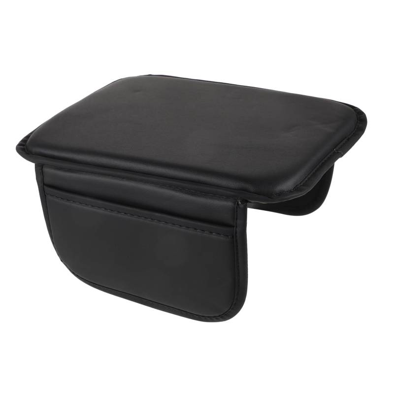 ZUNOXAZ Auto-armlehnenbox-matte Kissen Rad Sitz Lkw Automobil Handhaben Auto Armlehne Unterstützung Tragbar Auto Armlehne Matte Verriegeln Armlehnenmatte Umweltschutz -leder Black von ZUNOXAZ