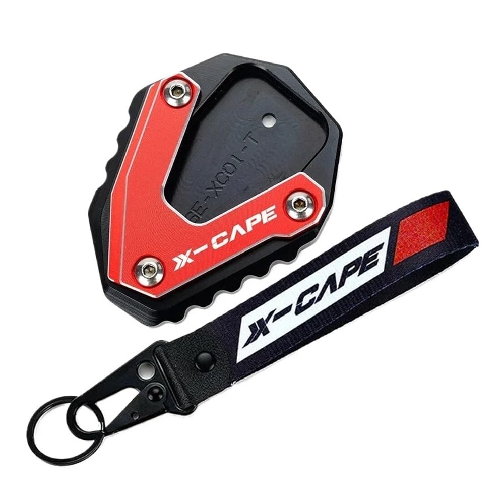 Motorrad Ständer Pad Für Moto Mo&rini XCape 650 650X X Cape 650 X 2022 2023 Motorrad-Schlüsselanhänger CNC-Seitenständer Fußvergrößerung Ständerpolster XCape 650 von ZUYNPOQ