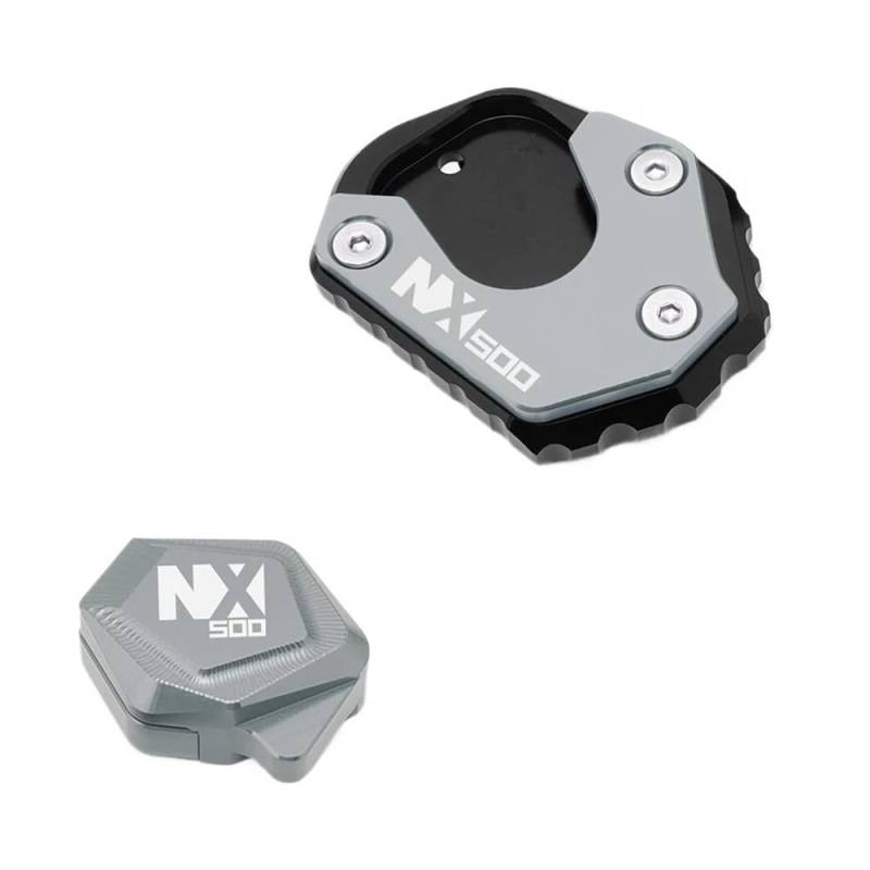 Motorrad Ständer Pad Für NX500 NX 500 N X500 2024 Motorrad Fuß Seite Stehen Hilfs Pad Kickstand Unterstützung Platte Erweiterung Vergrößern von ZUYNPOQ