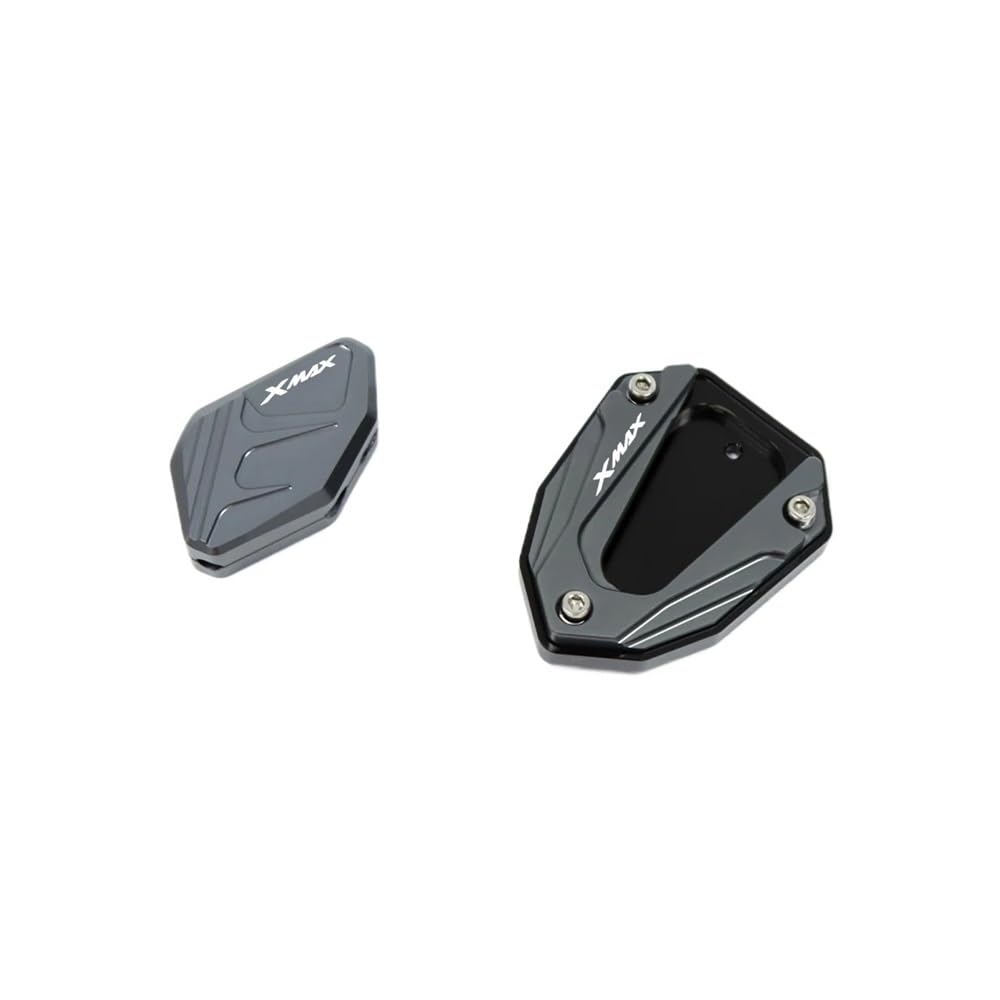 Motorrad Ständer Pad Für Ya&maha XMAX300 2023 2024 Extender Fuß Seitenständer Kickstand Pad CNC Motorrad Einseitiger Ständer Unterstützung Fuß Kick Vergrößerer von ZUYNPOQ