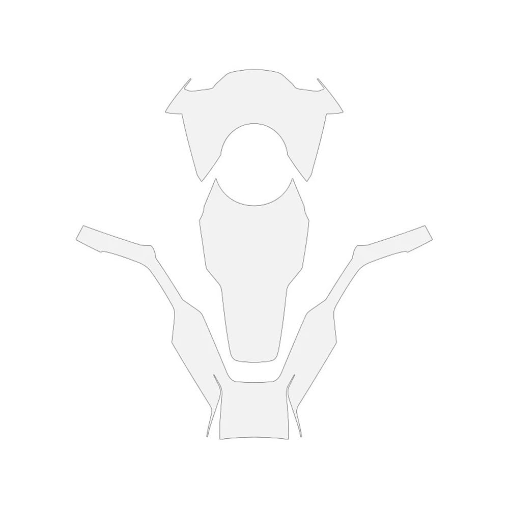 Motorrad Tankaufkleber Aufkleber Für F850GS GSADV Motorrad Ganzkörper Transparent Unsichtbare Schutz Film Von Fahrrad Zubehör Schutz Decals Kits von ZUYNPOQ