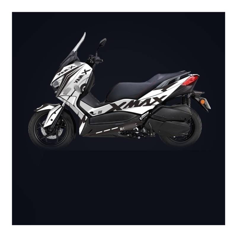 Motorrad Tankaufkleber Aufkleber Für Ya&maha X-Max 300 X-Max 400 Xmax 300 400 2017 2018 2019 2020 2021 2022 Zubehör Motorrad Aufkleber Verkleidung Körper Decals von ZUYNPOQ