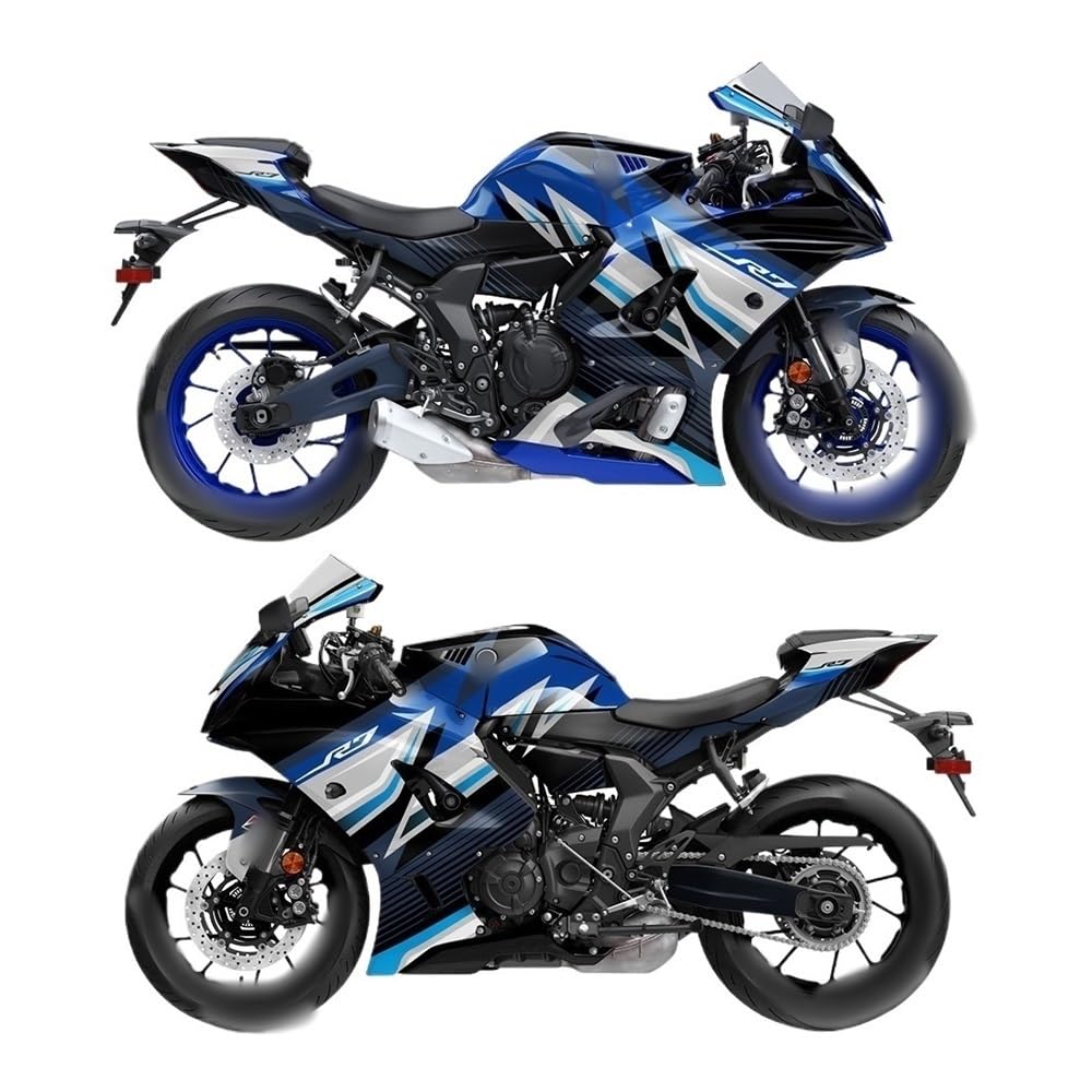 Motorrad Tankaufkleber Aufkleber Für Ya&maha YZF-R7 YZF R7 2021 2022 2023 Motorrad Grafik Kit Aufkleber Körper Verkleidung Reflektierende Aufkleber Grafik von ZUYNPOQ