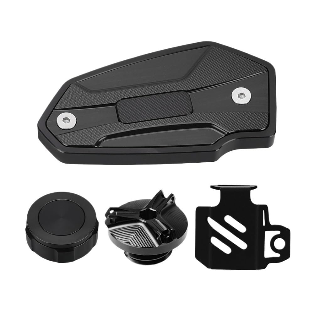 Motorräder Bremsbehälters Schutz Für Ka&wasaki Für NI&nja ZX6R ZX636 ZX10R 1998-2023 Motorrad Vorne Hinten Brems Flüssigkeit Zylinder Master Reservoir Abdeckung Öl Einfülldeckel von ZUYNPOQ