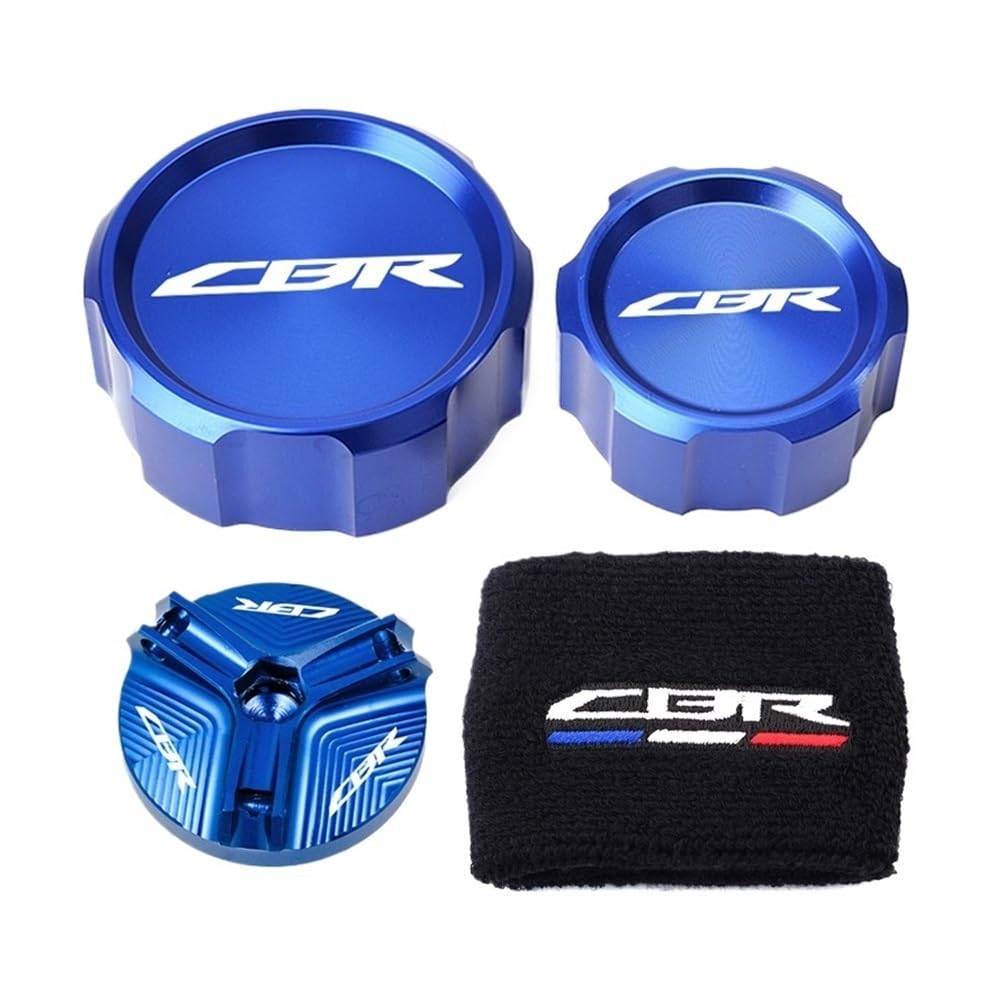 Motorräder Bremsbehälters Schutz for CBR 1000RR 1000 RR CBR1000RR 2005-2018 Motorcycle Oil Filler Cap Master Cylinder Brake Fluid Reservoir Cover Sock von ZUYNPOQ