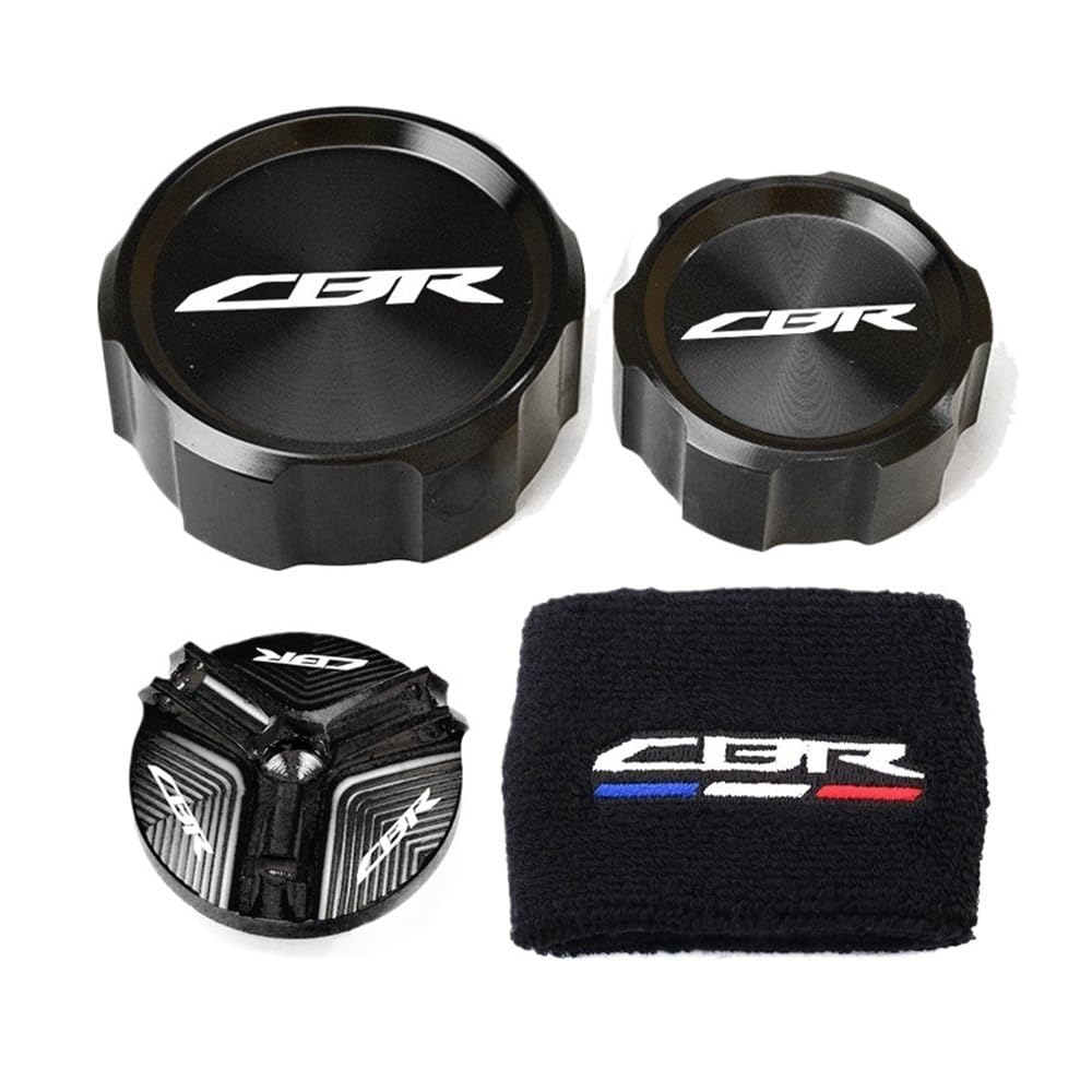 Motorräder Bremsbehälters Schutz for CBR 1000RR 1000 RR CBR1000RR 2005-2018 Motorcycle Oil Filler Cap Master Cylinder Brake Fluid Reservoir Cover Sock von ZUYNPOQ