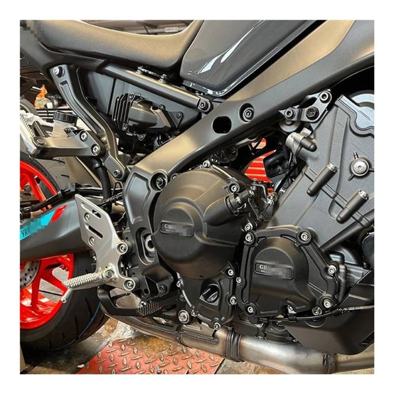 Motorräder Motorschutzabdeckung Zubehör Für Ya&maha Motorabdeckung MT09 SP Tracer FZ09 2021~2024 Motorrad Lichtmaschine Kupplung Schutzabdeckung Zubehör von ZUYNPOQ