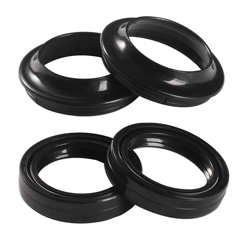 Motorrad -Front -Stoßdämpfer -Gabel -Dämpferölversiegel & Staubabdeckung for 350 350st 2012 2013 2014 2015 2016 2017(2pcs oil 2pcs dust) von ZVDZWBCB