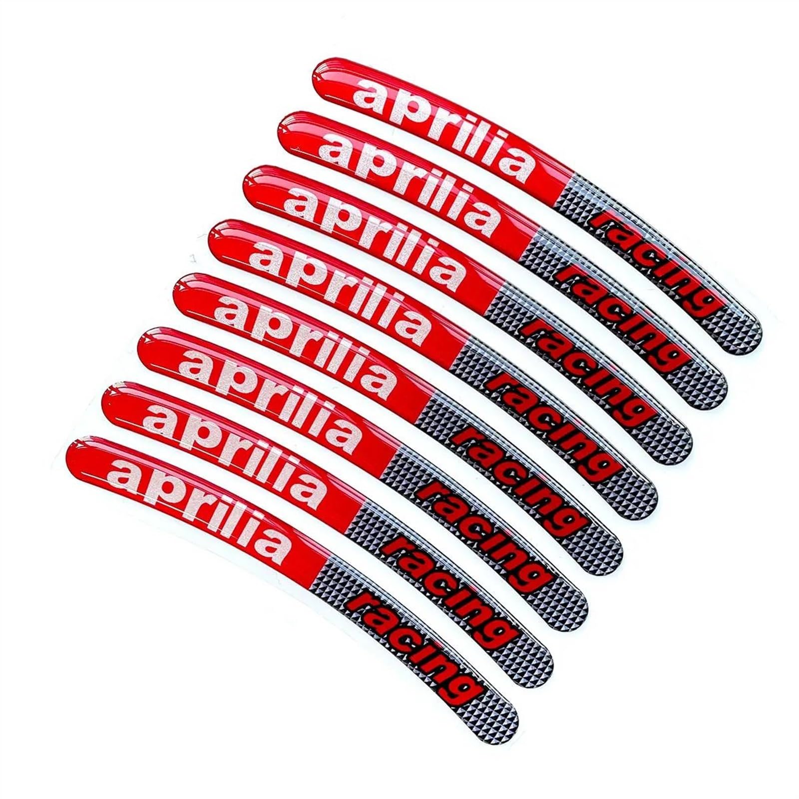 ZWBHNB Felgenrandaufkleber Motorrad Reflektierende Radnabe Aufkleber Felge Streifen Aufkleber 8PCS Gel Zubehör Für Aprilia Rsv4 Rs 660 RS 125 Shiver 750 Radaufkleber von ZWBHNB